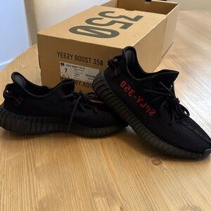 Adidas Yeezy Boost 350 V2 Black with Red Accents
